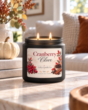 Load image into Gallery viewer, Cranberry &amp; Clove | Coconut Wax Candle | 12 oz