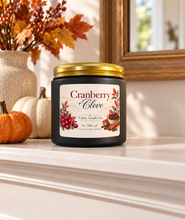 Load image into Gallery viewer, Cranberry &amp; Clove | Coconut Wax Candle | 12 oz