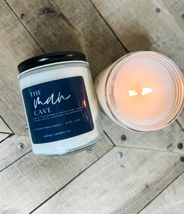 The Man Cave | Mahogany Woods| Coconut Wax Candle | 8 oz