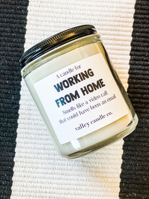 Working from home | 8 oz Coconut Wax Candle | Expression Collection